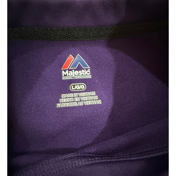 Balitmore Ravens Football Pullover Long Sleeve Sweatshirt Majestic Sz Large (46) - Picture 3 of 10